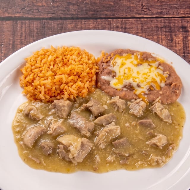 Chile Verde Dinner.