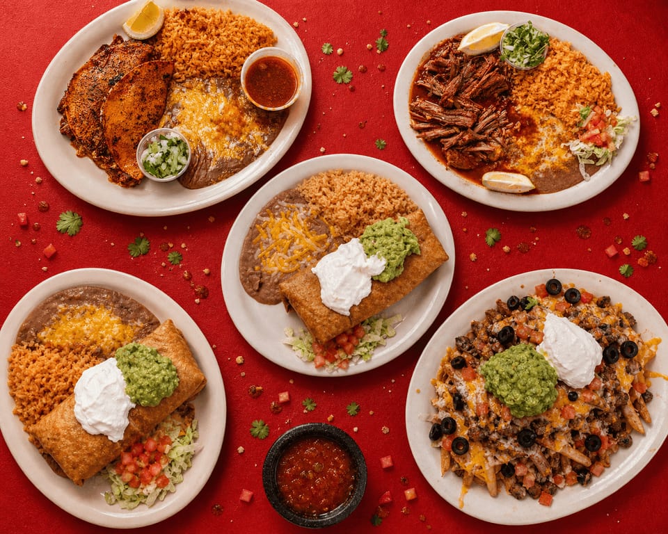 Mexican food platter