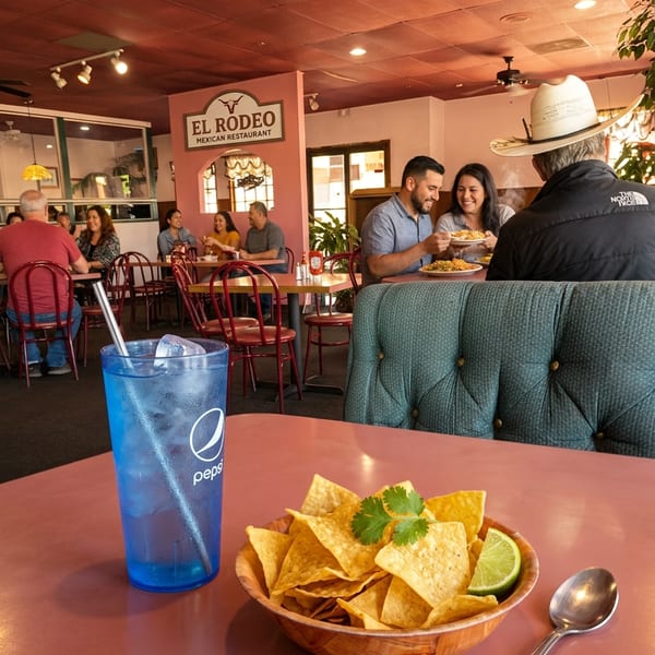 Welcoming interior with diners
